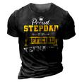 Proud Stepdad Of Official Nager 13 Birthday Funny Vintage 3D Print Casual Tshirt Vintage Black
