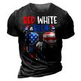 Red White Blue Lunch Lady Crew Sunglasses 4Th Of July Gifts 3D Print Casual Tshirt Vintage Black