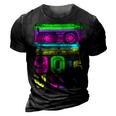 Retro Aesthetic Costume Party Outfit - 90S Vibe 3D Print Casual Tshirt Vintage Black