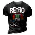 Retro Gaming Video Gamer Gaming 3D Print Casual Tshirt Vintage Black