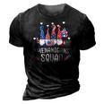 Shenanigans Squad 4Th Of July Gnomes Usa Independence Day 3D Print Casual Tshirt Vintage Black