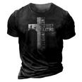 Skateboard A Whole Lot Of Jesus Cross Faith Vintage 3D Print Casual Tshirt Vintage Black