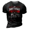 Softball Name Shirt Softball Family Name 3D Print Casual Tshirt Vintage Black