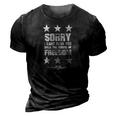 Sorry I Cant Hear You Over The Sound Of Freedom 3D Print Casual Tshirt Vintage Black