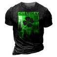 St Patricks Day One Lucky Dad Vintage Father Gift 3D Print Casual Tshirt Vintage Black