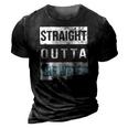 Straight Outta The Water Cool Christian Baptism 2022 Vintage 3D Print Casual Tshirt Vintage Black