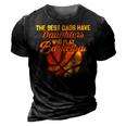 The Best Dads Have Daughters Who Play Basketball Fathers Day 3D Print Casual Tshirt Vintage Black