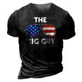 The Big Guy Joe Biden Sunglasses Red White And Blue Big Boss 3D Print Casual Tshirt Vintage Black