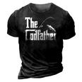 The Codfather Funny Fish Angling Fishing Lover Humorous Gift 3D Print Casual Tshirt Vintage Black