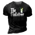The Gin Father Funny Gin And Tonic Gifts Classic 3D Print Casual Tshirt Vintage Black