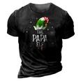 The Papa Elf Family Matching Group Christmas 3D Print Casual Tshirt Vintage Black