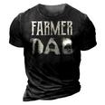Tractor Dad Farming Father Farm Lover Farmer Daddy V2 3D Print Casual Tshirt Vintage Black