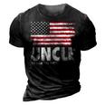 Uncle The Man Myth Legend Fathers Day 4Th Of July Funny 3D Print Casual Tshirt Vintage Black