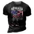Veteran Dad 4Th Of July Or Labor Day 3D Print Casual Tshirt Vintage Black