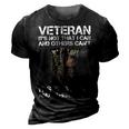 Veteran Its Not That I Can And Other Cant Its That I Did T-Shirt 3D Print Casual Tshirt Vintage Black