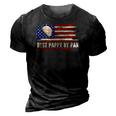 Vintage Best Pappy By Par American Flag Golf Golfer Gift 3D Print Casual Tshirt Vintage Black
