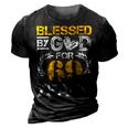 Vintage Blessed By God For 69 Years Happy 69Th Birthday 3D Print Casual Tshirt Vintage Black