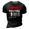 Warning Volleyball Dad Will Yell Loudly Volleyball-Player 3D Print Casual Tshirt Vintage Black