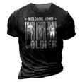 Welcome Home Soldier - Usa Warrior Hero Military 3D Print Casual Tshirt Vintage Black