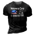 Welcome To Camp Quitcherbitchin 4Th Of July Funny Camping 3D Print Casual Tshirt Vintage Black