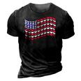 Womens Butterflies American Flag 4Th Of July Usa Butterfly Flag 3D Print Casual Tshirt Vintage Black