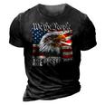 Womens Funny American Flag Bald Eagle We The People Are Pissed Off 3D Print Casual Tshirt Vintage Black