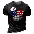 Womens Respiratory Therapist Love America 4Th Of July For Nurse Dad 3D Print Casual Tshirt Vintage Black