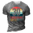 30Th Birthday Vintage Retro 30 Years Old Awesome Since 1992 Gift 3D Print Casual Tshirt Grey