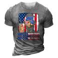 4Th Of July Vaccinated Intoxicated Usa Abe Lincoln 3D Print Casual Tshirt Grey