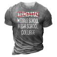 5Th Grade Graduationart-Funny Elementary Graduation 3D Print Casual Tshirt Grey