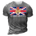 70Th Anniversary Platinum Jubilee Cute Corgi 3D Print Casual Tshirt Grey