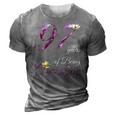 97 Years Old Awesome Floral 1925 97Th Birthday Gift 3D Print Casual Tshirt Grey