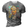 Abstract Of Godfather Classic 3D Print Casual Tshirt Grey