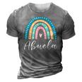 Abuela Rainbow Gifts For Women Family Matching Birthday 3D Print Casual Tshirt Grey