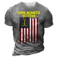 Aircraft Carrier Uss Nimitz Cvn-68 Veterans Day Father Day T-Shirt 3D Print Casual Tshirt Grey