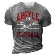 Argyle Eagles Fb Player Vintage Football 3D Print Casual Tshirt Grey