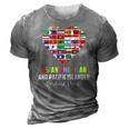 Asian American And Pacific Islander Heritage Month Heart 3D Print Casual Tshirt Grey