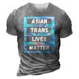 Asian Trans Lives Matter Lgbtq Transsexual Pride Flag 3D Print Casual Tshirt Grey