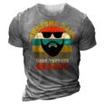 Awesome Dads Have Tattoos And Beards Vintage Fathers Day V3 3D Print Casual Tshirt Grey