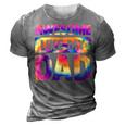 Awesome Like My Dad Matching Fathers Day Family Kids Tie Dye V2 3D Print Casual Tshirt Grey