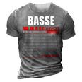 Basse Fact Fact T Shirt Basse Shirt For Basse Fact 3D Print Casual Tshirt Grey