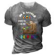 Be Kind Anti Bullying Unity Day Kindness Autism Teacher 3D Print Casual Tshirt Grey