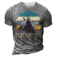 Best Cat Dad Ever Vintage Cat Daddy Father 3D Print Casual Tshirt Grey