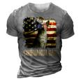 Best Chihuahua Dad Ever American Flag 4Th Of July Vintage 3D Print Casual Tshirt Grey