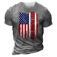 Best Papaw Ever Us Flag Patriotic 4Th Of July American Flag 3D Print Casual Tshirt Grey