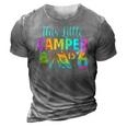 Camper Kids Birthday 6 Years Old Camping 6Th B-Day Funny 3D Print Casual Tshirt Grey