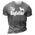 Cane Corso The Dogfather Pet Lover 3D Print Casual Tshirt Grey