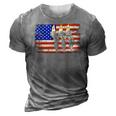 Cockatiel Vintage American Usa Flag Men Women - Cockatiel 3D Print Casual Tshirt Grey