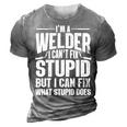 Cool Welding Art For Men Women Welder Iron Worker Pipeliner  3D Print Casual Tshirt Grey