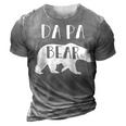 Da Pa Grandpa Gift Da Pa Bear 3D Print Casual Tshirt Grey